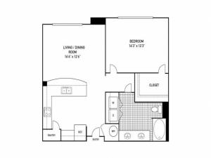 1 Bedroom 1 Bath