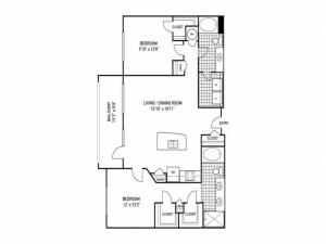 2 Bedroom 2 Bath