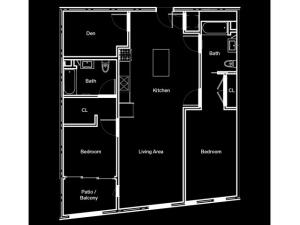2 Bedroom Floor Plan