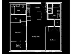 2 Bedroom Floor Plan