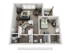 1BR/1BA - HA