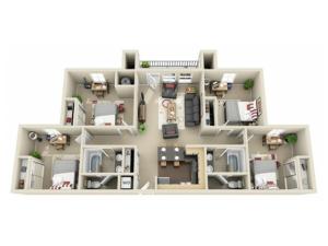 4 Bedroom, 2 Bathroom Classic