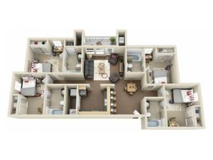 4 Bedroom, 4 Bathroom Premium