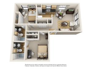 2 bedroom apartment in baton rouge