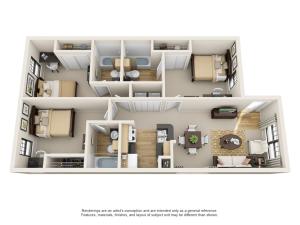 3 bedroom apartment baton rouge