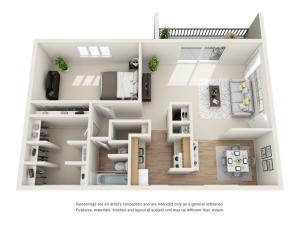 1 bedroom 1 bathroom floor plan in decatur ga