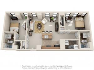 2 Bedroom | 2 Bathroom