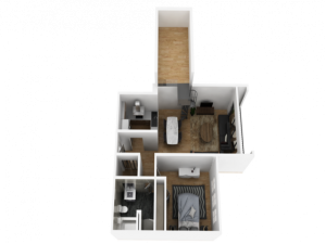 1 bedroom apartment floor plan