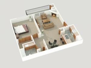 1 bedroom apartment floor plan