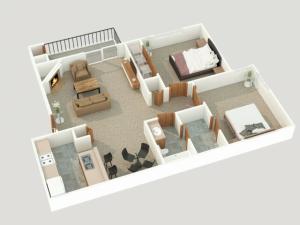 2 bedroom apartment floor plan