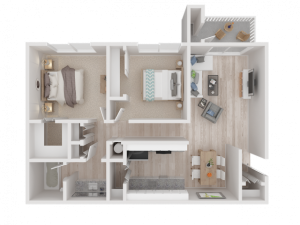 2x1 apartment