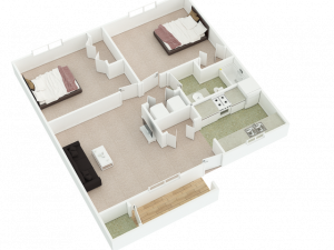 2x1 apartment
