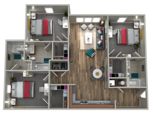 3 Bedroom - 3 Bathroom