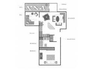 1x1 with Den Floorplan