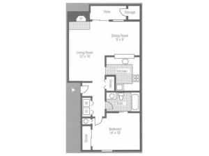 1 bed 1 bath