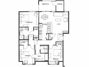 3 bed 2 bath 1250 sq.ft.