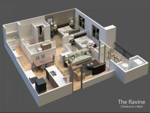 The Ravine 3D Rendering