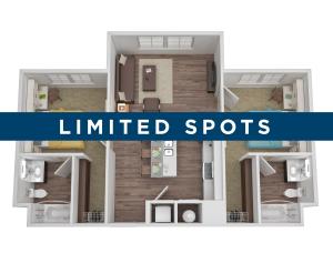 2BR/2BA - Flat