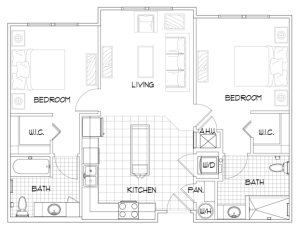 2 Bedroom 2 bathrooms