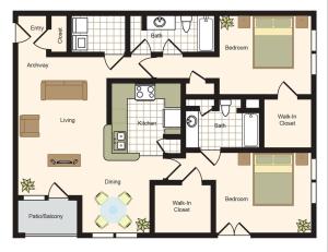 C | 2x2 | 1331 sq ft