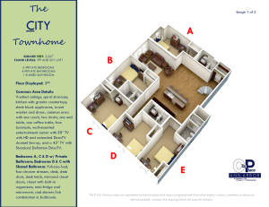 City Floorplan, 1st Floor