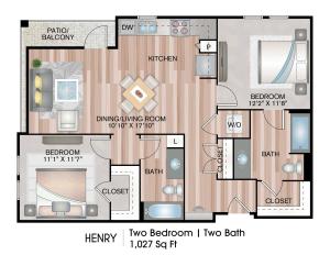 Two Bedroom Floorplan