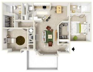 Killarney | 2 bed 2 bath | 1280 sq ft