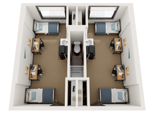 Traditional Double Shared Bathroom