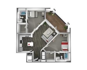 The Two Plus Balcony
