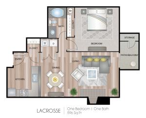 596 Square Feet