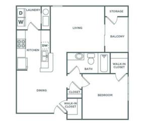 1x1 Elite - 810 sq. ft.