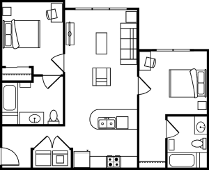 2BR/2BA
