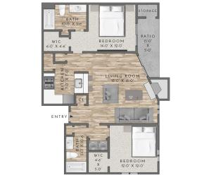 B4 2X2 1149 sqft