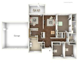 3 Bdrm Floor Plan | Parris Island Weapons Sound | Atlantic Marine Corps Communities at Tricommand