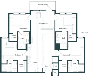 4 Bedroom, 4 Bath XL