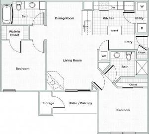 2 Bed, 2 Bath-Renovated
