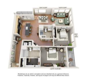 Vermillion | 2 bed 2 bath