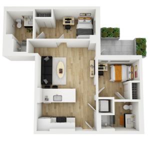 2x2 Courtyard A