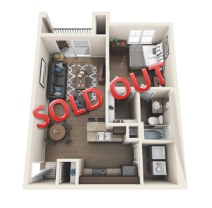 1 Bedroom Floorplan