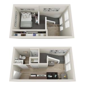 Studio - B1 Corner Loft Combined