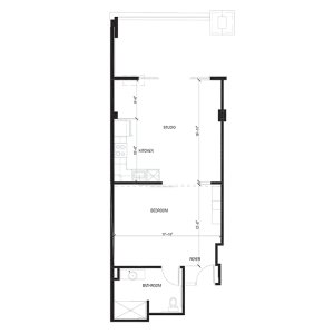 Stadium Lofts - Large Studio