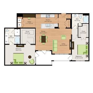 B4 | 2x2 | 1556 sq ft
