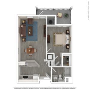 A2 | 1x1 | 745 sq ft