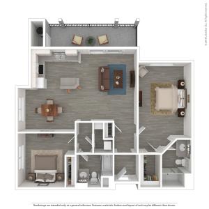 B3 | 2x2 | 1215 sq ft