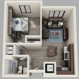 1  BED / 1 BATH
