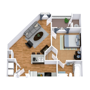 1 Bed 1 Bath - A1