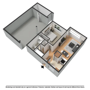 Skyline Lofts 1A One Bedroom