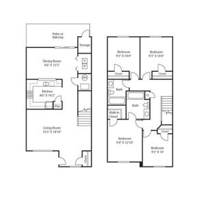 Affordable 2, 3 and 4 Bedroom Apartment and Townhomes  |  Apartments in Northglenn CO For Rent  | Greens at Northglenn Apartments
