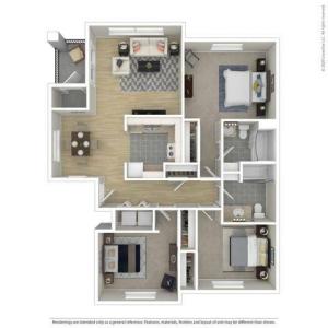 Three Bedroom | Apartments in Colorado Springs CO | Winfield Apartments