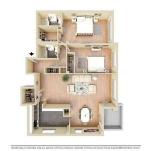 2 Bedroom 1 Bath